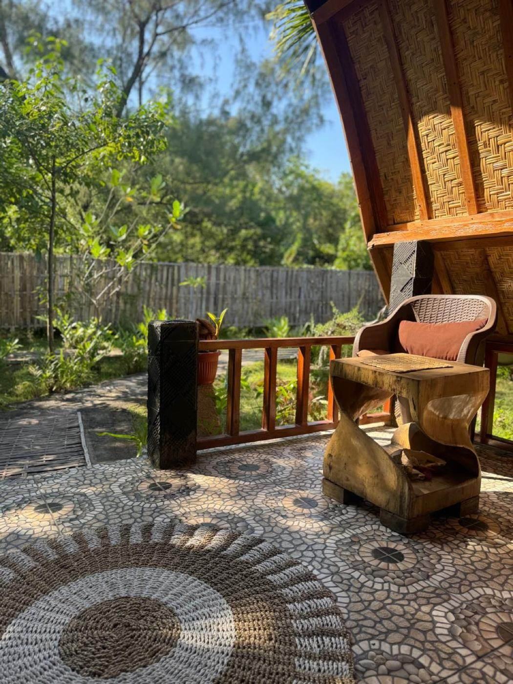 Private veranda seating